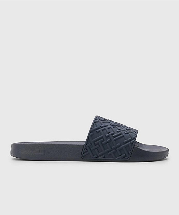 Resim Tommy Hilfiger Rubber Th Monogram Pool Slide