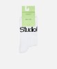 Resim Reflect Studio Ribbed Logo Socks White