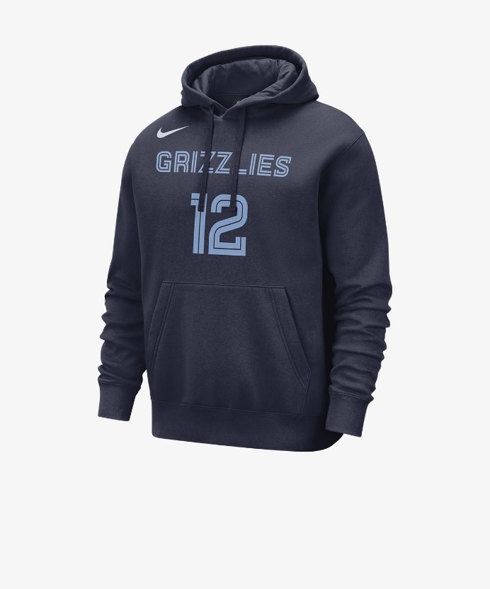 Resim Nike Memphis Grizzlies Club Morant Hoodie