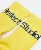 Resim Reflect Studio Ribbed Logo Socks Yellow