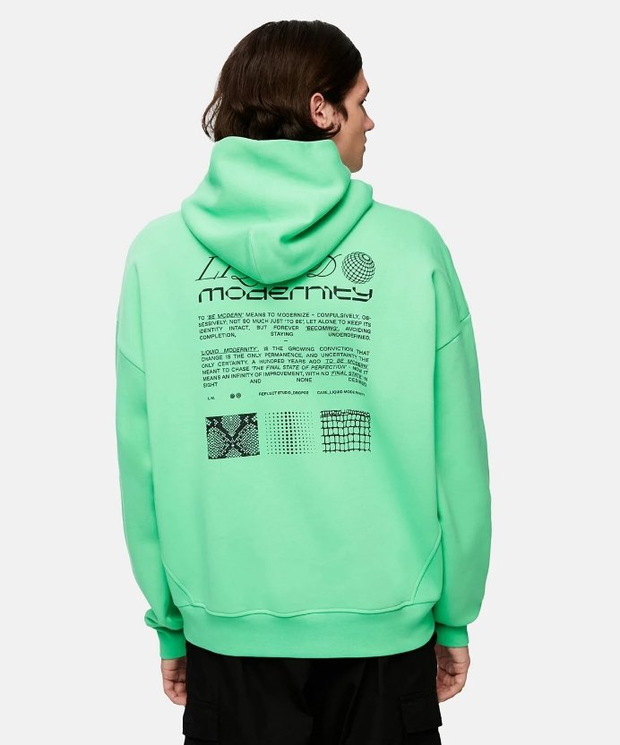 Resim Reflect Studio Liquid Modernity Baggy Hoodie