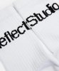 Resim Reflect Studio Ribbed Logo Socks White