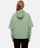 Resim Reflect Studio Double Sleeve Washed Oversize Hoodie