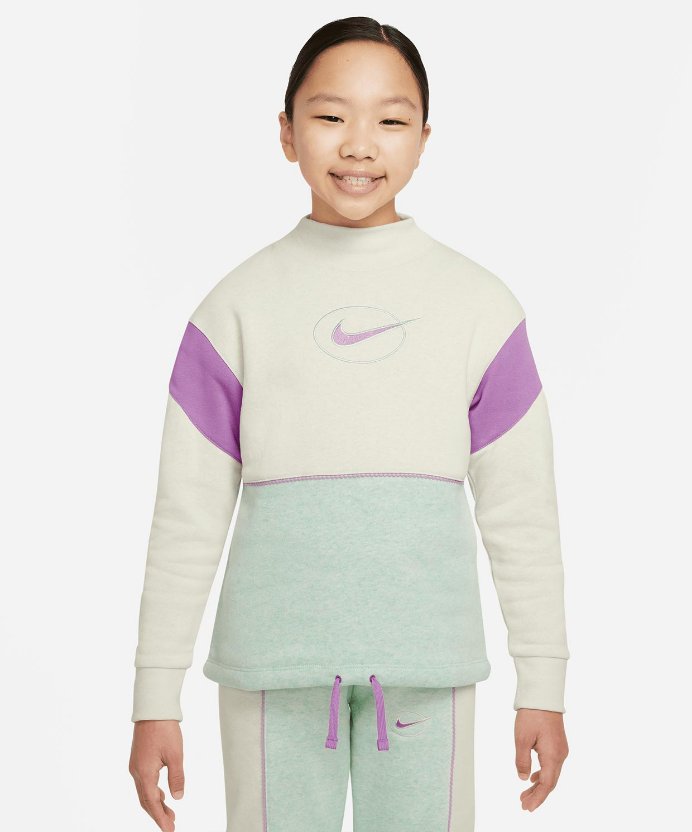 Resim Nike G Nsw Flc Ls Mock Top