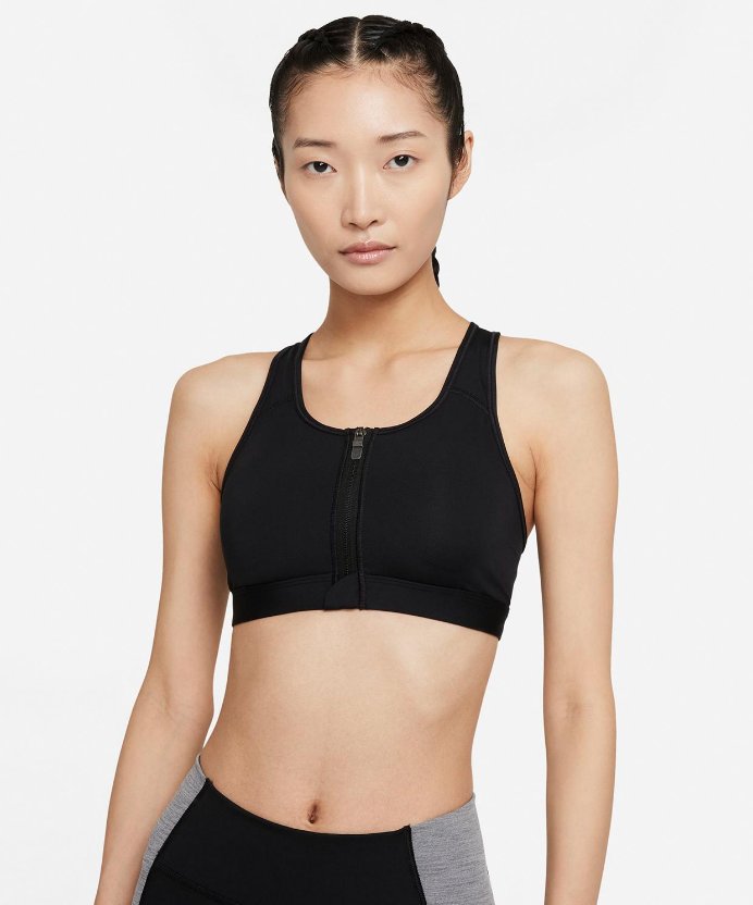 Resim Nike W Df Swsh Zip Front Bra